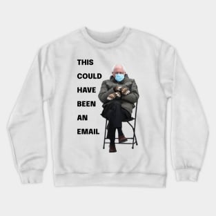 Bernie Sanders Mittens Inauguration Meme Crewneck Sweatshirt